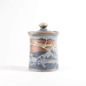 Blue Waves Lidded Jar