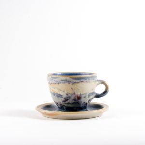 Blue Waves Cup & Saucer