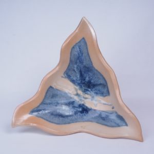 Blue Waves Tangoing Triangle